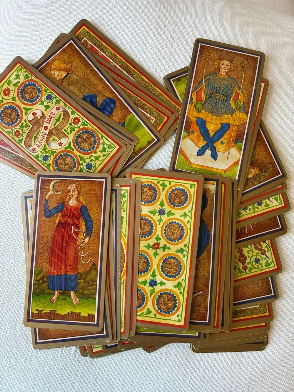 🔮 The Golden Tarot – Visconti-Sforza Deck by Mary Packard | Complete Kit
